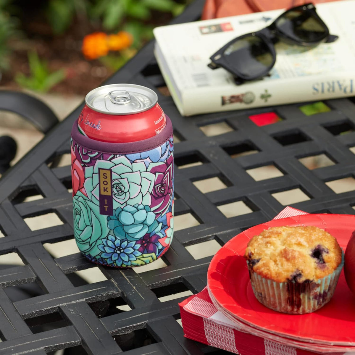 Sok It CanSok Sleeve for Beer & Soda Insulated Neoprene Cover (Book Club, 12oz Can Sleeve)