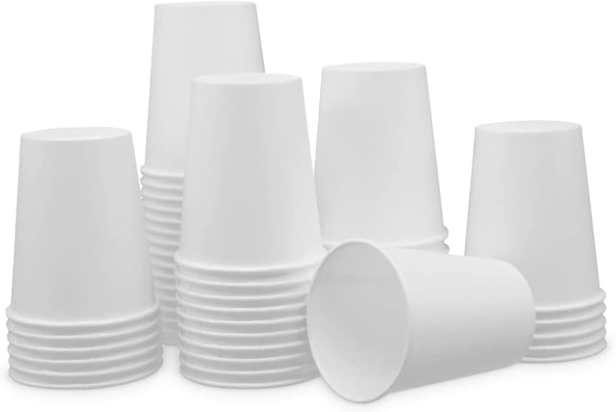 Paper Cups 12 oz 200 Pack for Coffee & Tea Made in USA | Bulk 200 Count for Home, Office, Restaurants & Parties | Recyclable Disposable 12 Ounce To-Go Cups for Hot Drinks