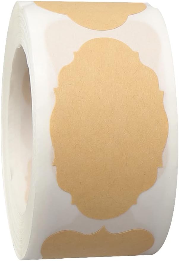 300 Pcs Gift Tags Stickers Name Labels Stickers, Self-Adhesive Handmade Bottle All-Purpose Jar Labels for Presents Christmas Decoration Jars Food Craft