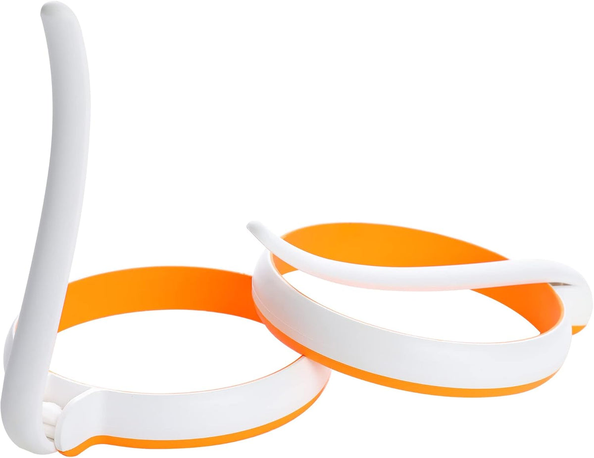 Silicone Egg Molds for Kids, Round Egg Ring for Frying Egg, Easy Clean Silicon Egg Rings Pack of 4, Nonstick Silicone Egg Mcmuffin Maker Pancake Ring Kitchen Egg Fry Ring