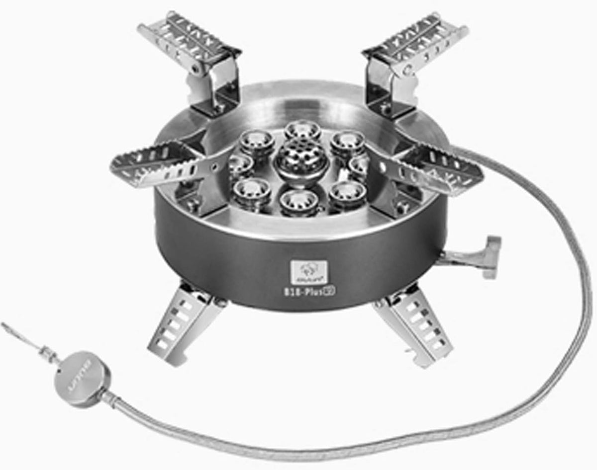 Bulin AirOka B18 Puls 23800W Alloy Portable Picnic Camping Stove Windproof Design Gas Cooking Burner with Piezo Ignition and Carrying Case Foldable Stove for Outdoor BackpackingHikingPicnicCar
