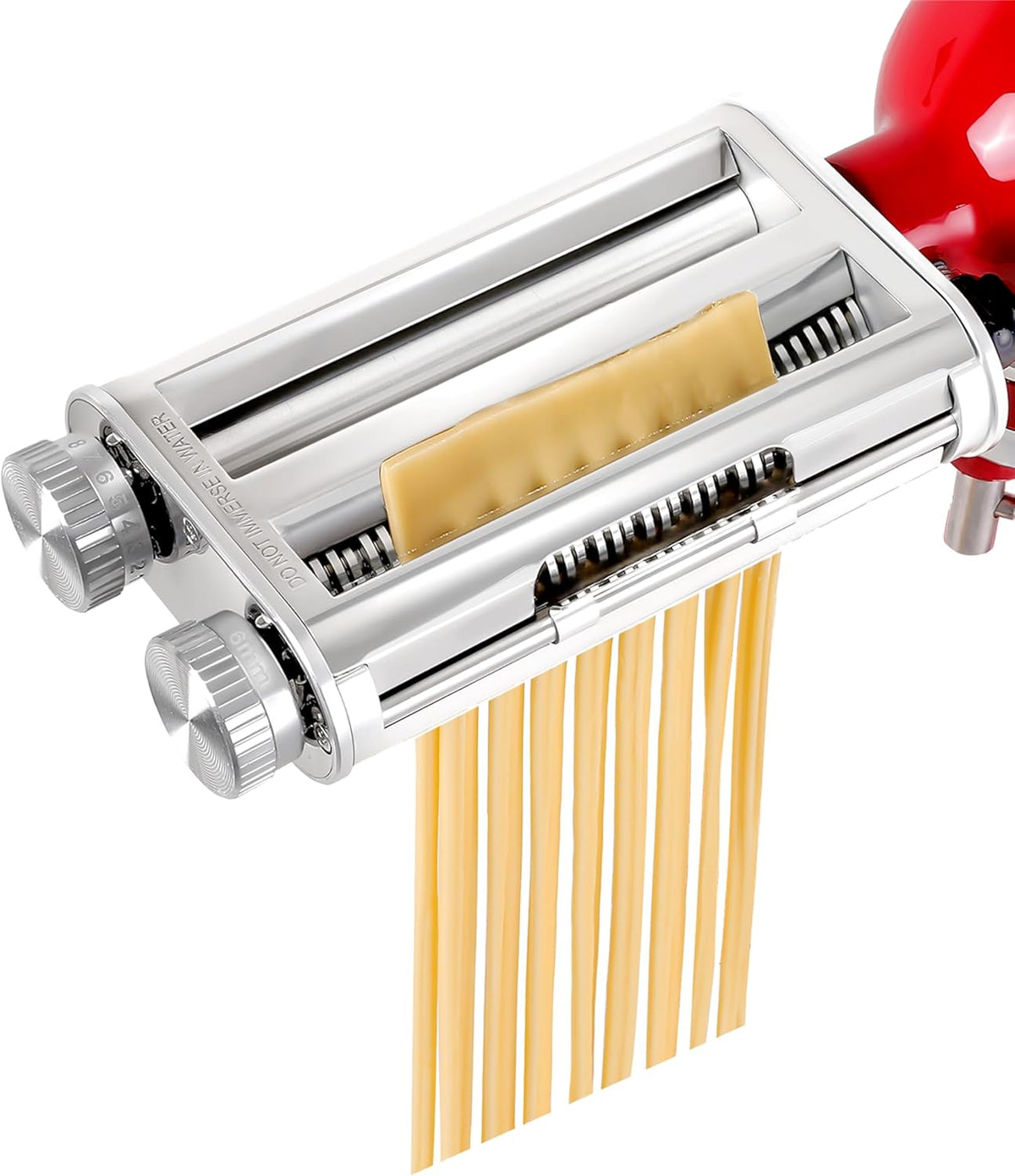 Pasta Maker Attachment for KitchenAid Stand Mixers, 3 in 1 Set Pasta Machine Attachment included Pasta Sheet Roller, Spaghetti Cutter, Fettuccine Cutter
