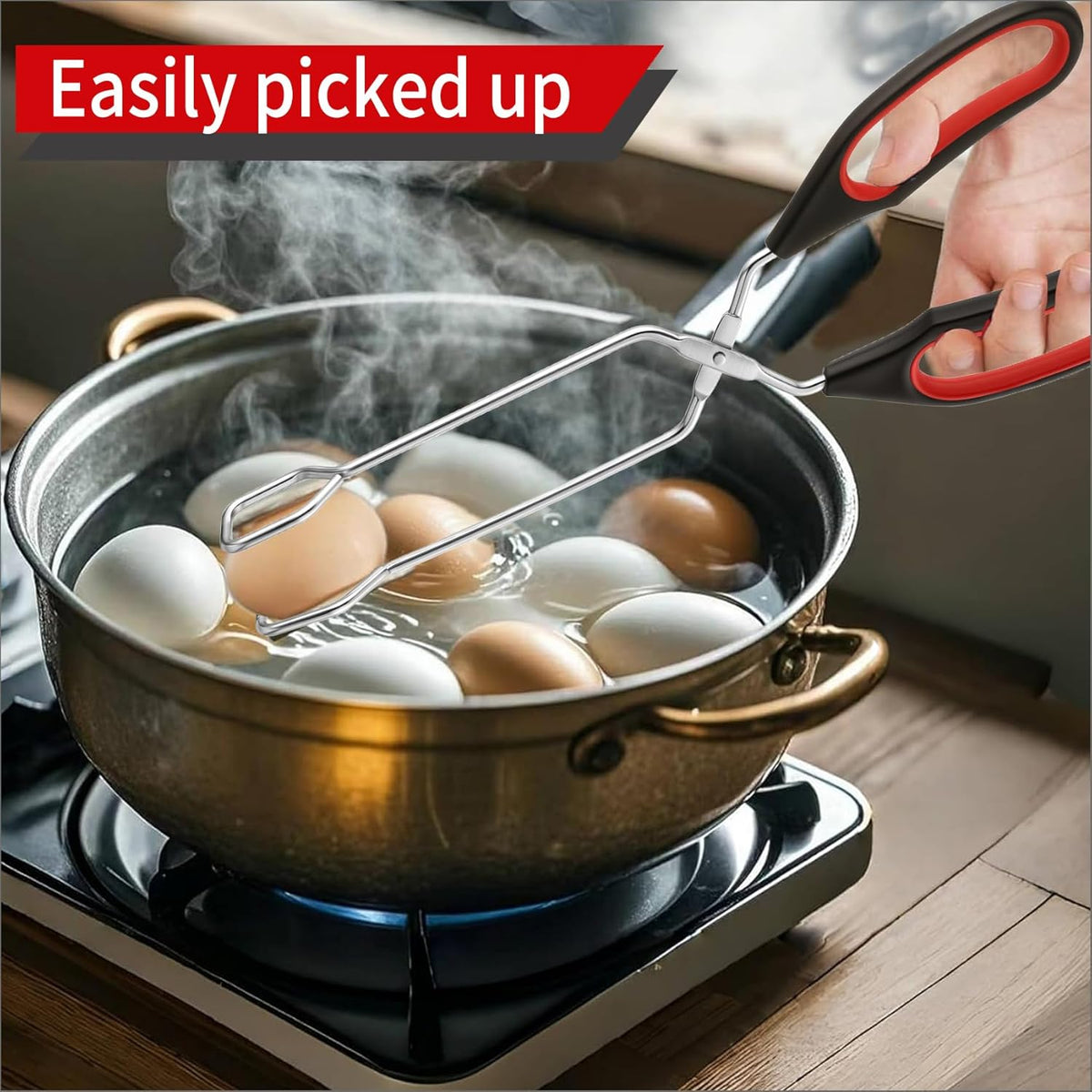 2-Pcs Stainless Steel Scissor Tongs, 9.25-Inch and 11-Inch set Kitchen cooking grilling tongs