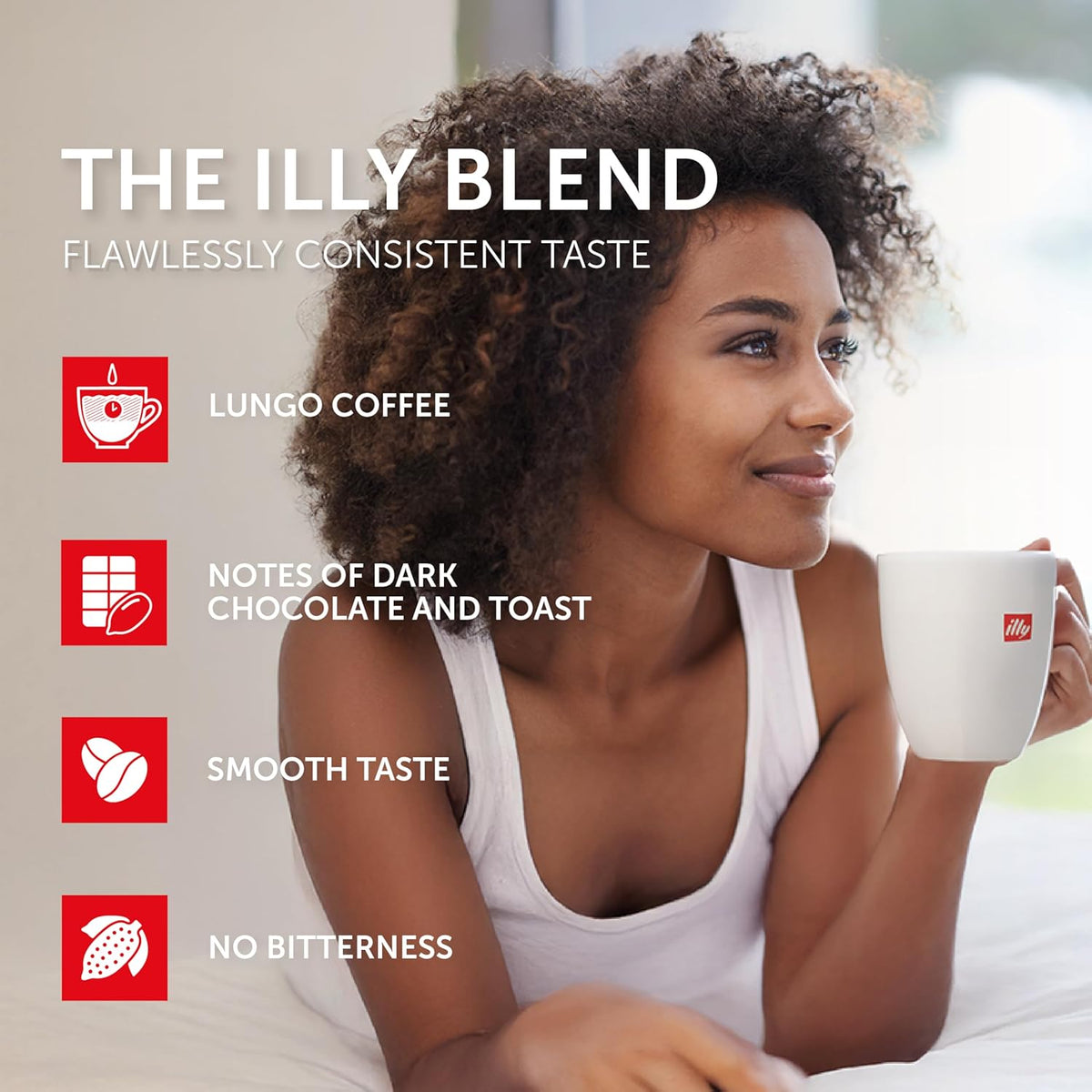 illy Aluminum Espresso Capsules - Compatible with Nespresso Machines - Intenso Lungo Roast Coffee- Bold & Full of Flavor - Notes of Cocoa and Dried Fruit - Single Serve Capsules - 10 Count (Pack of 5)